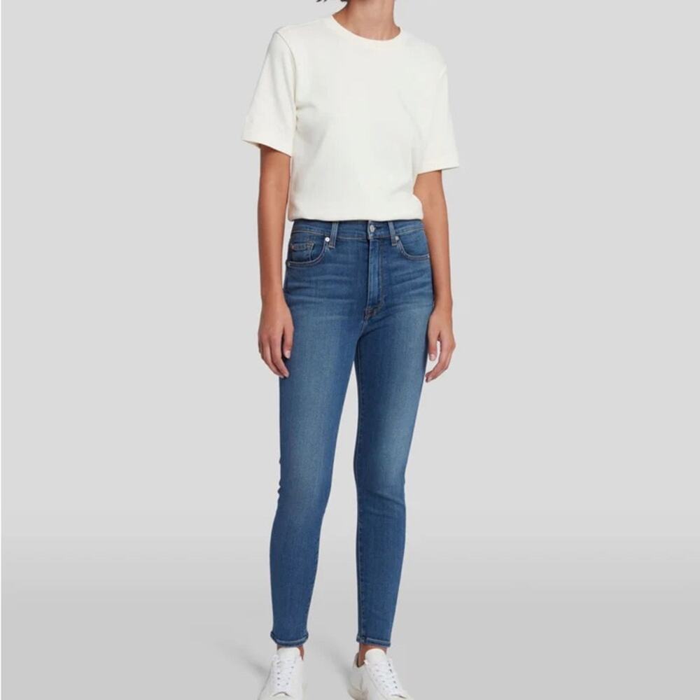 7FAM The High Waist Ankle Skinny in size 25